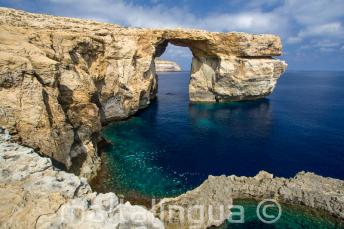 Widok na Azure Window na Gozo