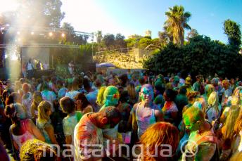 Holi colour festival na Malcie