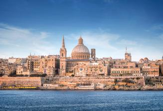 Widok na Vallette z Portu w Sliemie