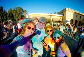 Holi color party w St Julian's